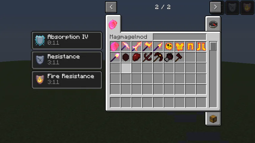 magma,blood weapons and armor! — скриншот 3 (Моды, Minecraft)
