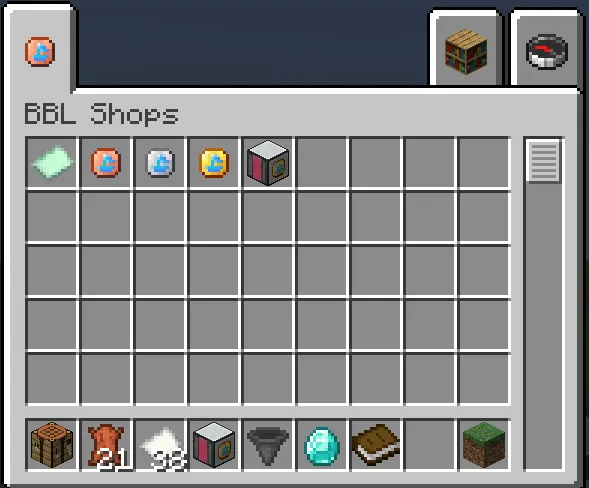 BBL Shops, Моды, Minecraft