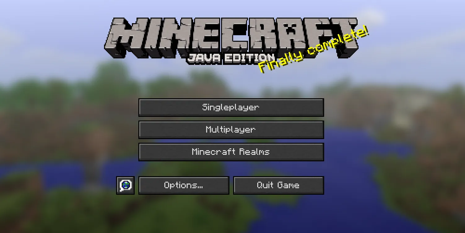 Menu Buttons But Dark — скриншот 1 (Текстуры, Minecraft)