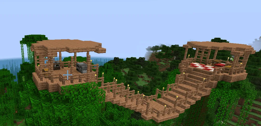 Treehouse Retreat. A survival starter base by Ollie The King, Карты, Minecraft