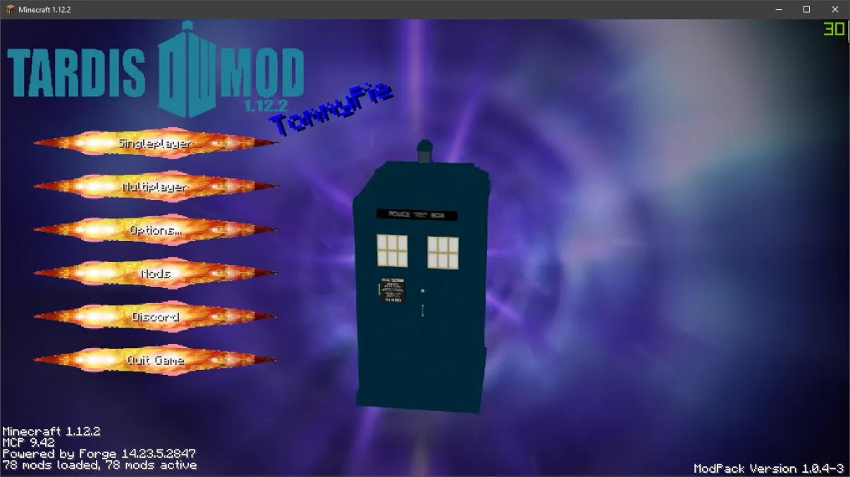 Applied Gallifreyan Sciences, Модпаки, Minecraft