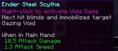 Ender Steel, Моды, Minecraft