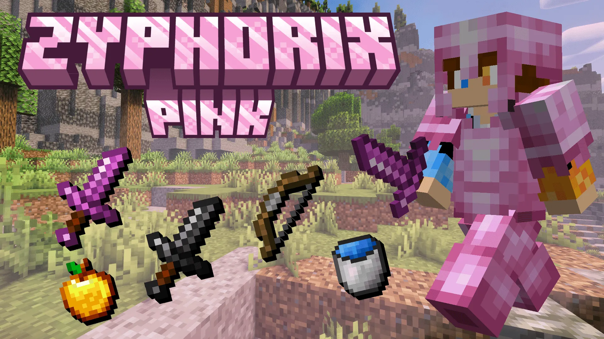 Zyphorix Pink — скриншот 1 (Текстуры, Minecraft)