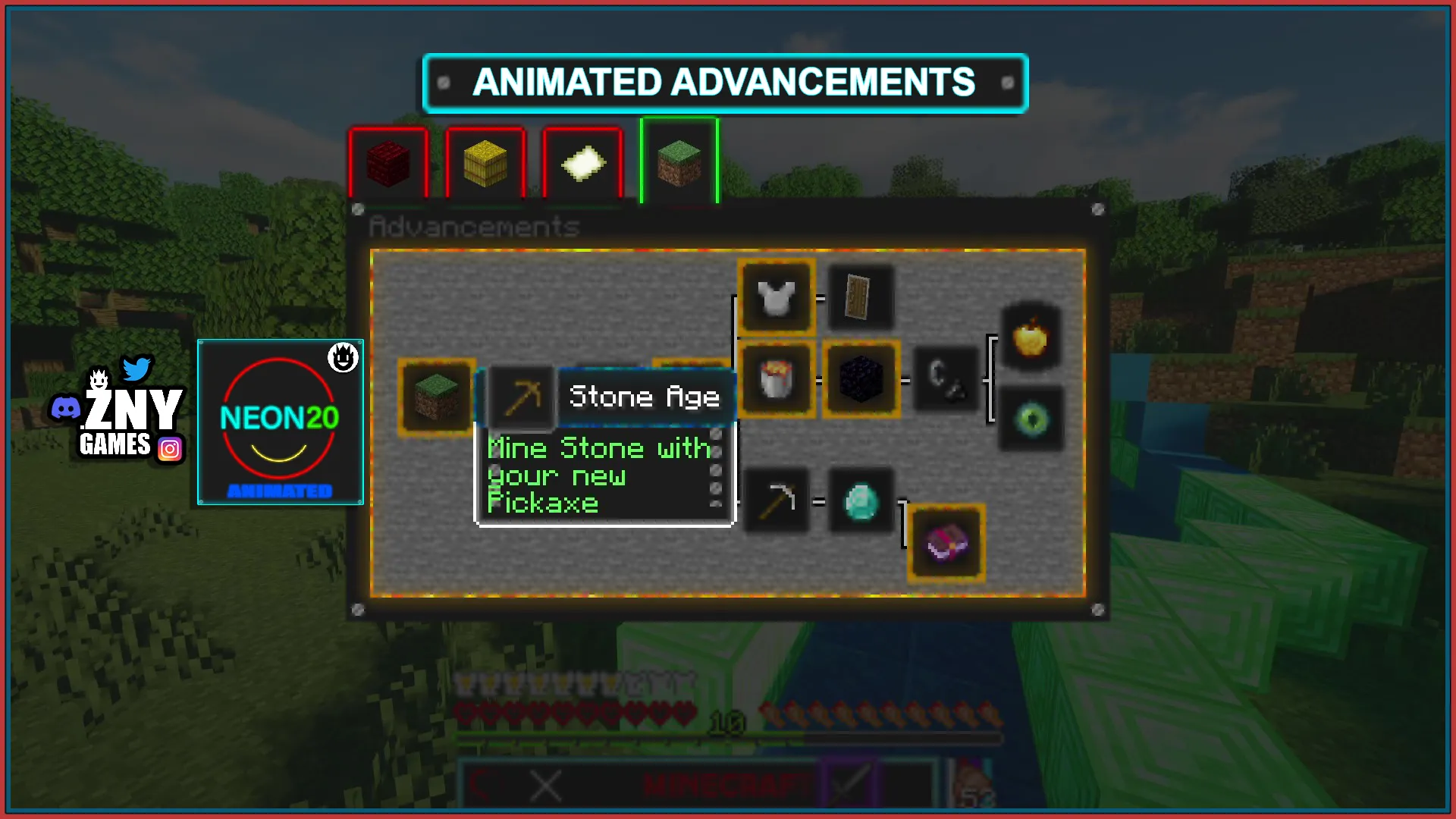 NEON20 ANIMATED [OPTIFINE] — скриншот 14 (Текстуры, Minecraft)