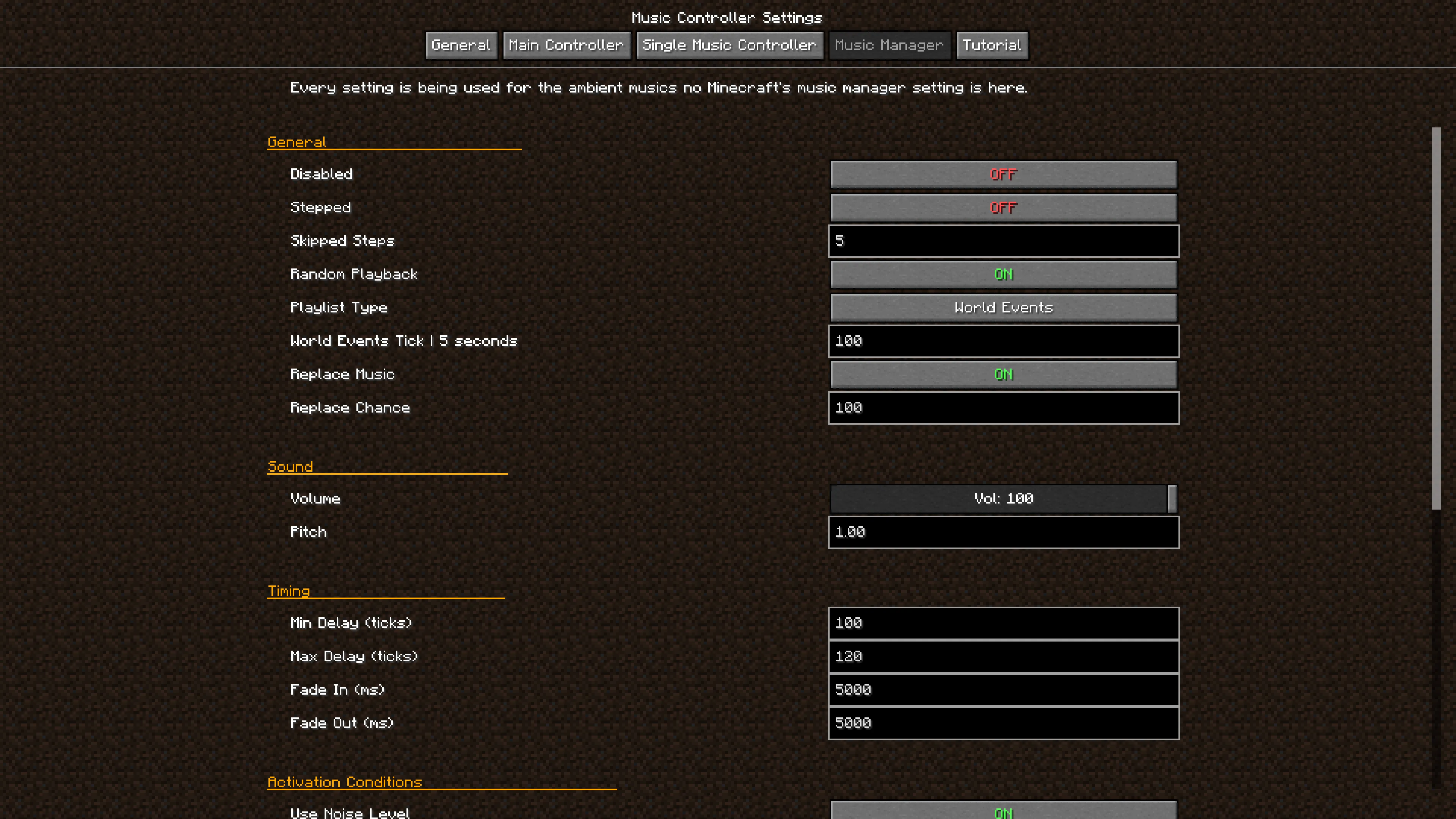 Ambient Music Player + Music Controller — скриншот 3 (Моды, Minecraft)