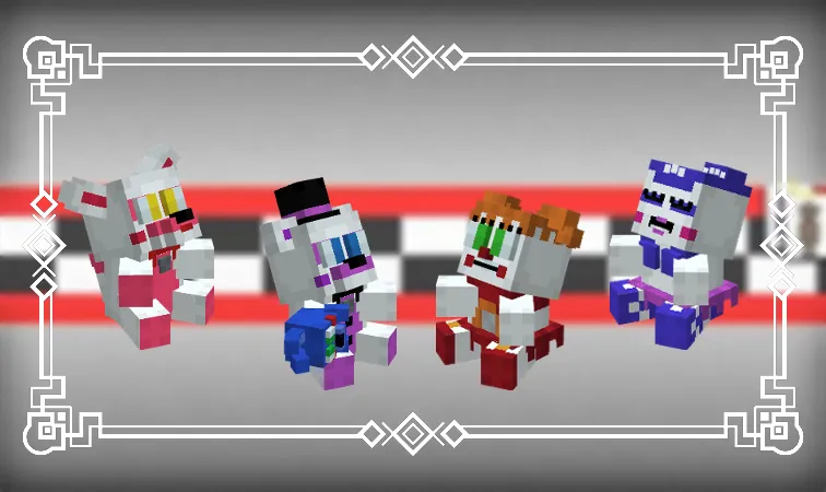 FNAF Ultimate Custom Plushies — скриншот 11 (Текстуры, Minecraft)