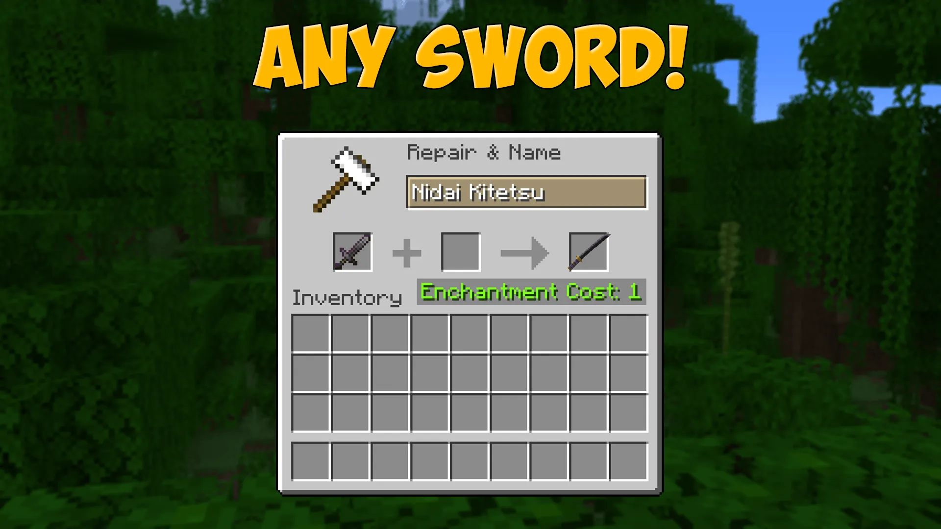 Nidai Kitetsu katana from anime One piece — скриншот 4 (Текстуры, Minecraft)