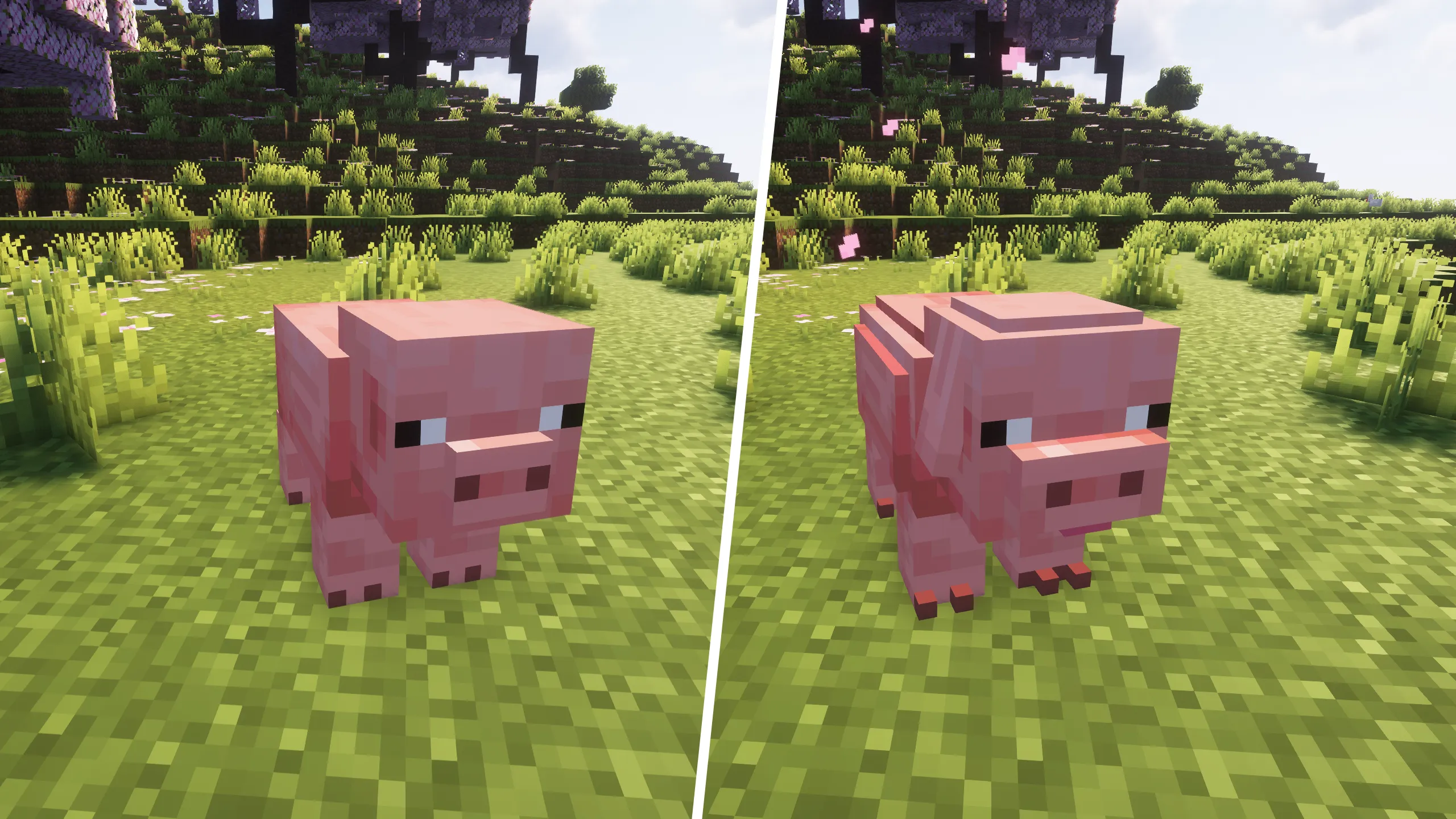 Realistic Pigs — скриншот 1 (Текстуры, Minecraft)