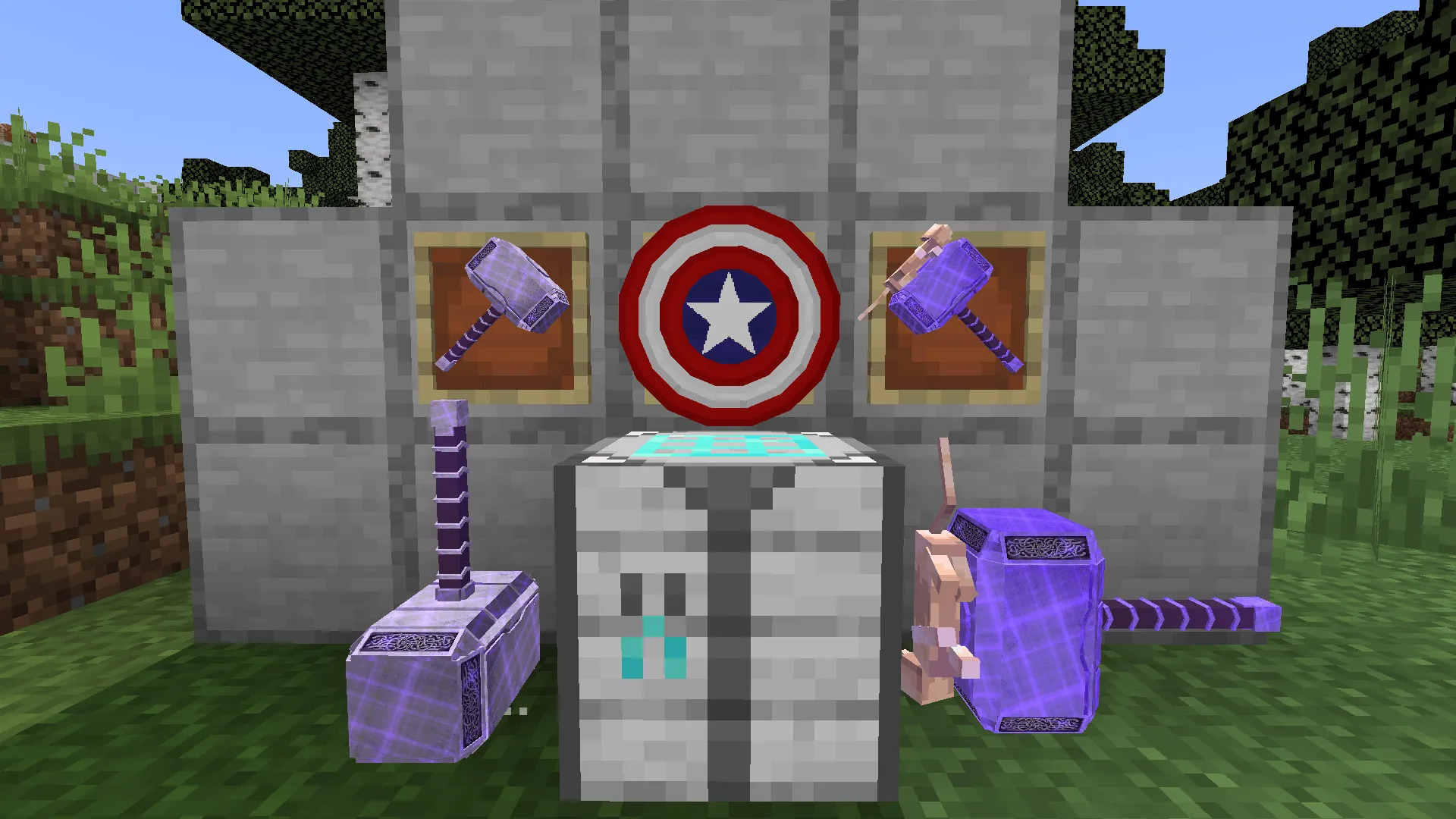 Mjolnir & Captain America's Shield, Дата-паки, Minecraft