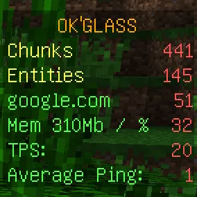 OkGlass — скриншот 2 (Плагины, Minecraft)