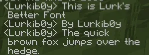 Lurk's Better Font — скриншот 3 (Текстуры, Minecraft)