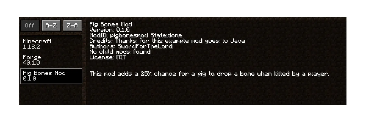 Pigs Can Drop Bones, Моды, Minecraft