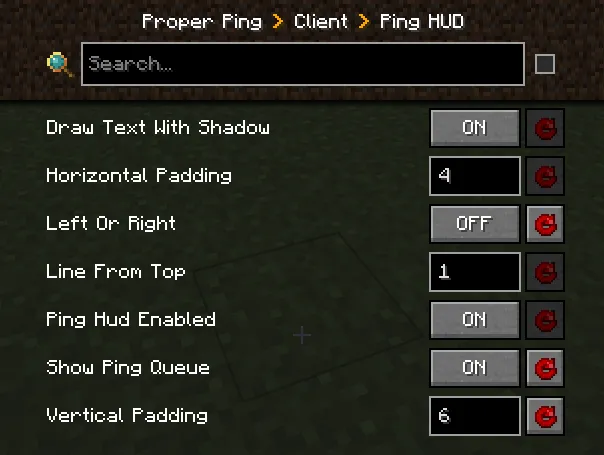 Proper Ping — скриншот 1 (Моды, Minecraft)