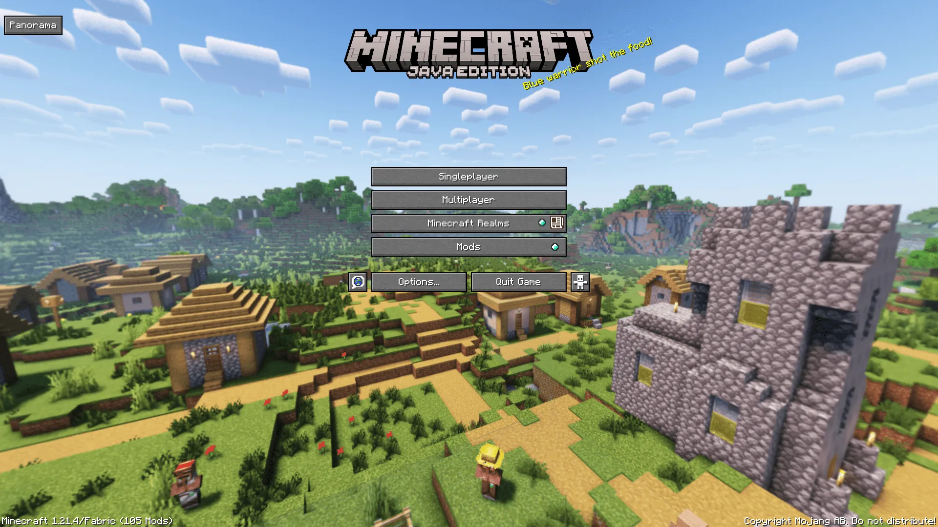 Village & Pillage Panorama with Shaders — скриншот 2 (Текстуры, Minecraft)