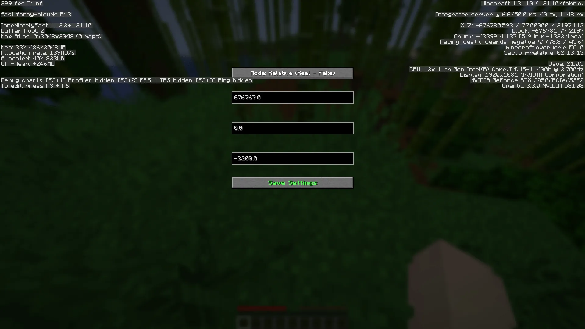 Coord faker, Моды, Minecraft