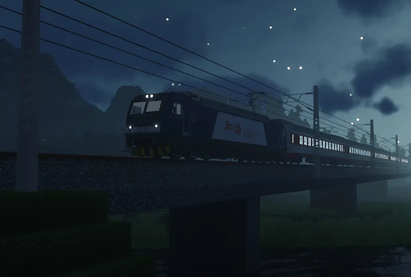 [IR]HXD3B locomotive resource package suitable for Immersive Railroading — скриншот 4 (Текстуры, Minecraft)