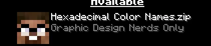 Colors As Hexadecimals, Текстуры, Minecraft