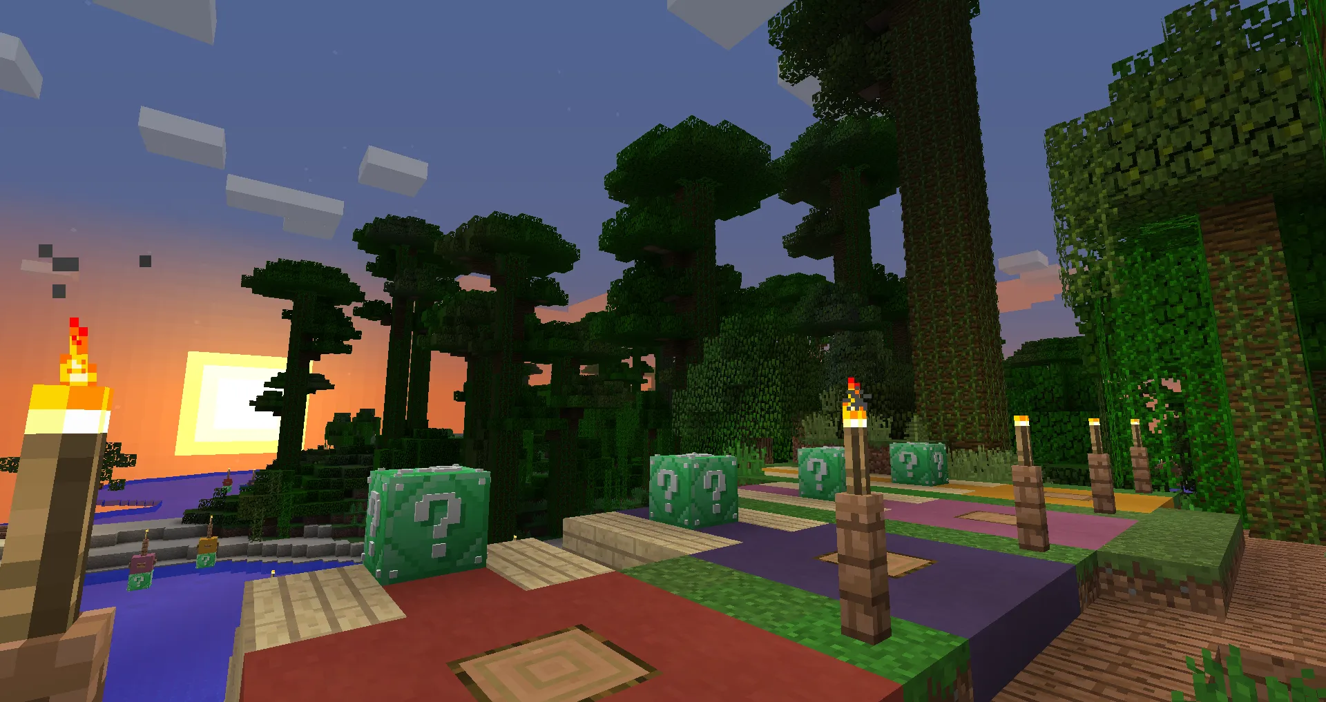 The Luckiest Block - Lucky Block Race Map, Карты, Minecraft