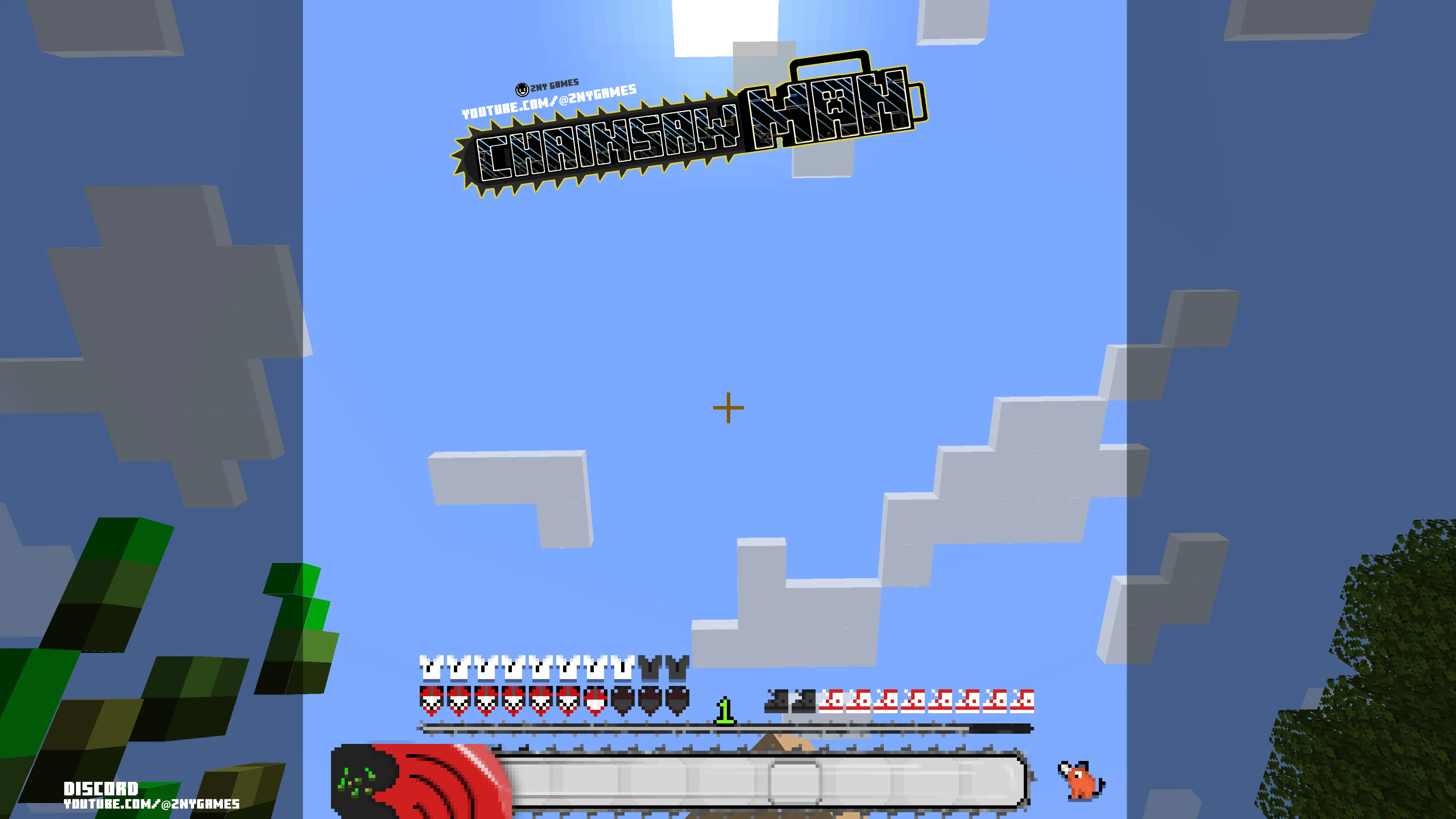 Chainsaw Man - animated custom hotbar [java] — скриншот 4 (Текстуры, Minecraft)