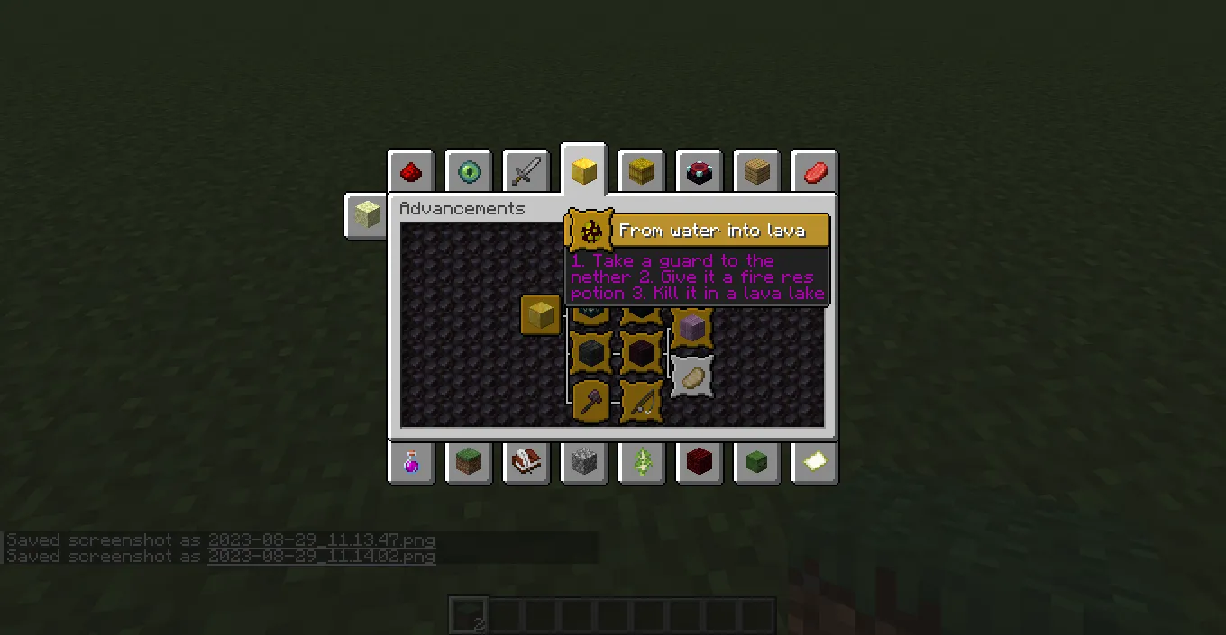 Rolano's Advancement Pack — скриншот 3 (Текстуры, Minecraft)