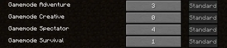 Gamemode Command Shorter, Моды, Minecraft