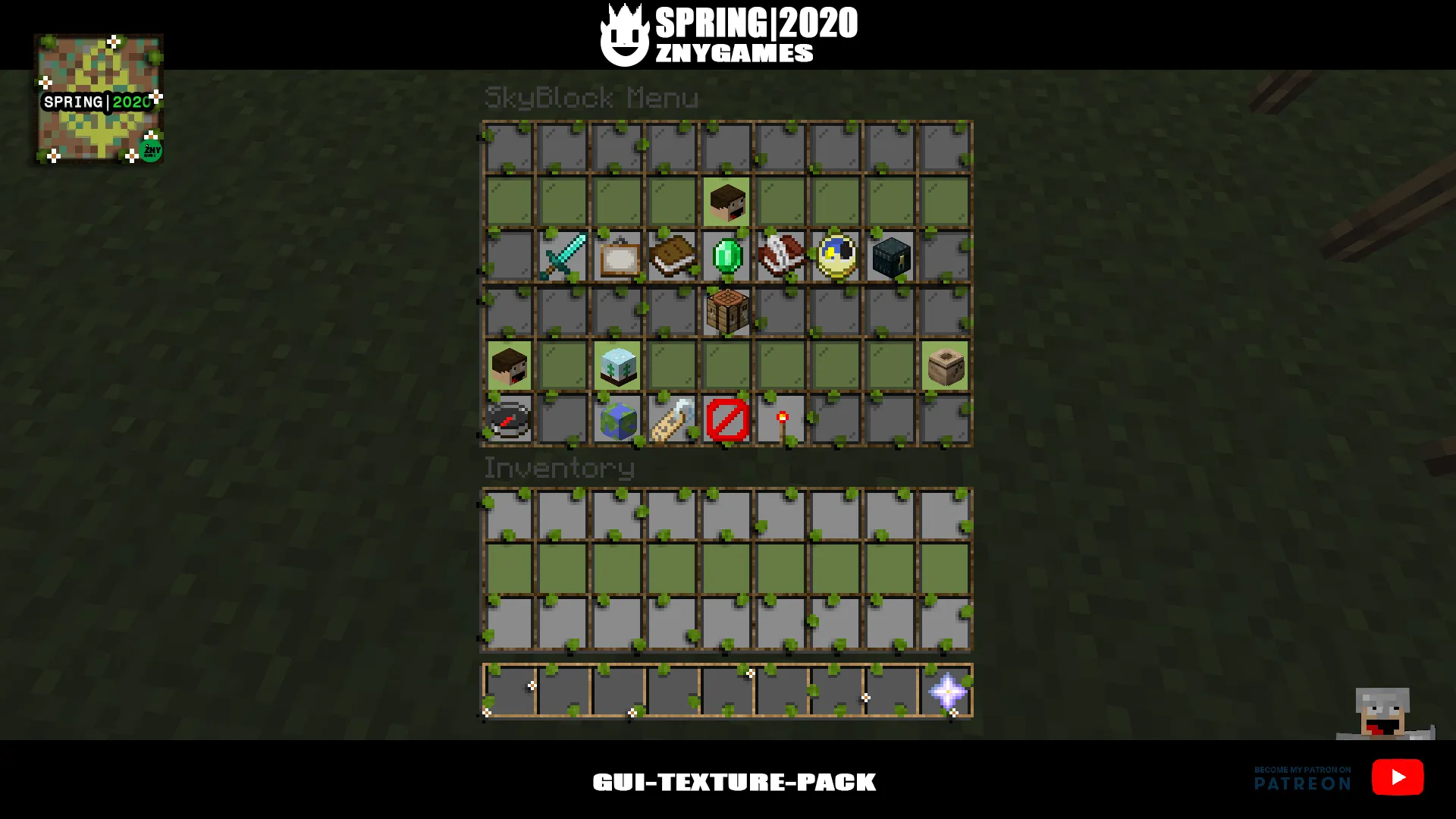 Spring|2020 🌻🌼🌷 - GUI-TEXTURE-PACK — скриншот 10 (Текстуры, Minecraft)
