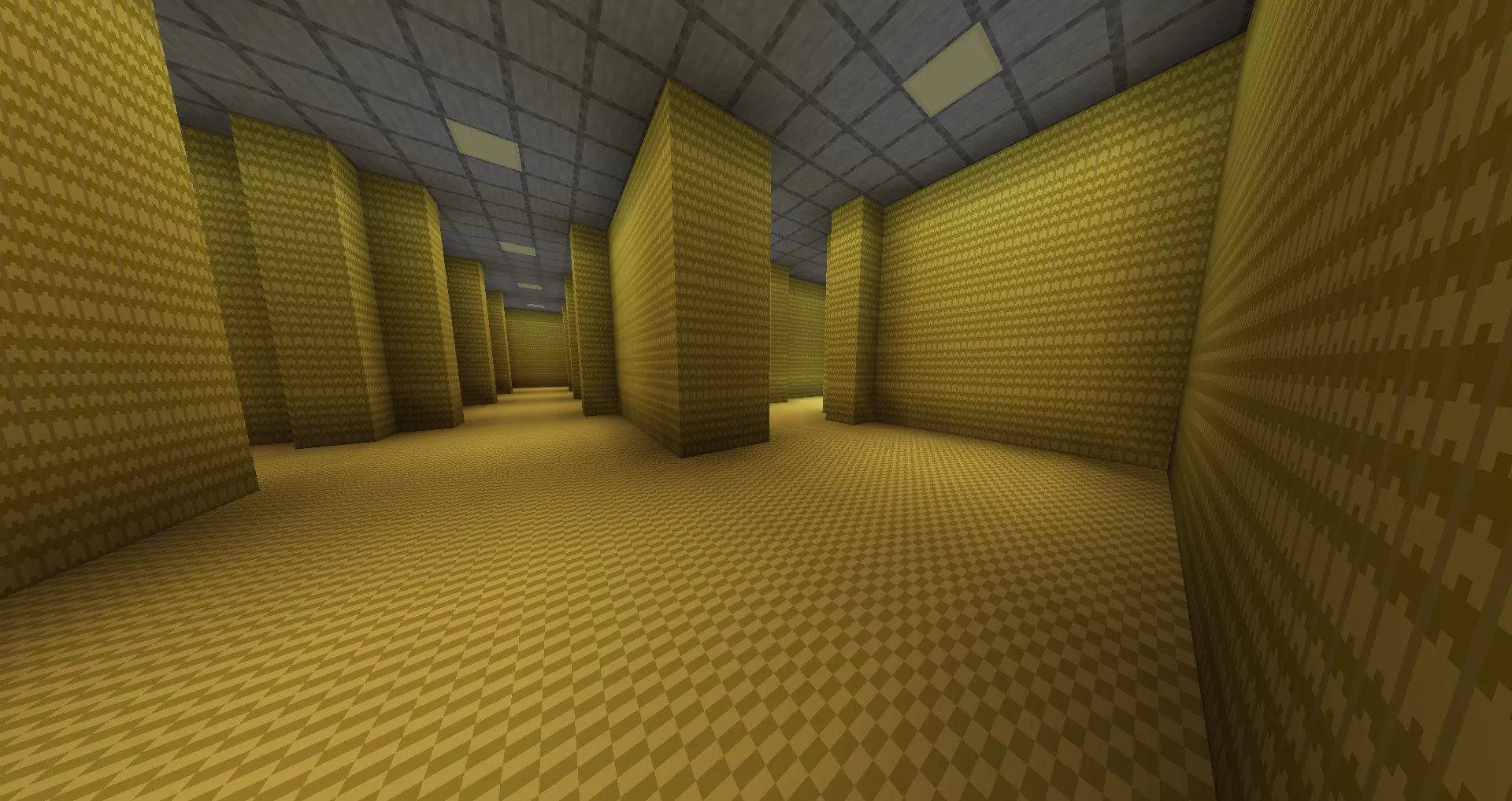 The Backrooms — скриншот 1 (Текстуры, Minecraft)