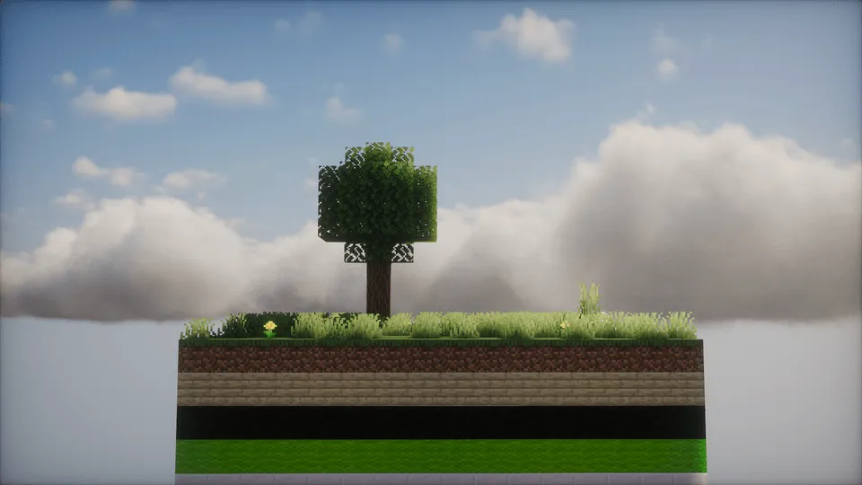 One Chunk Random Layers, Карты, Minecraft