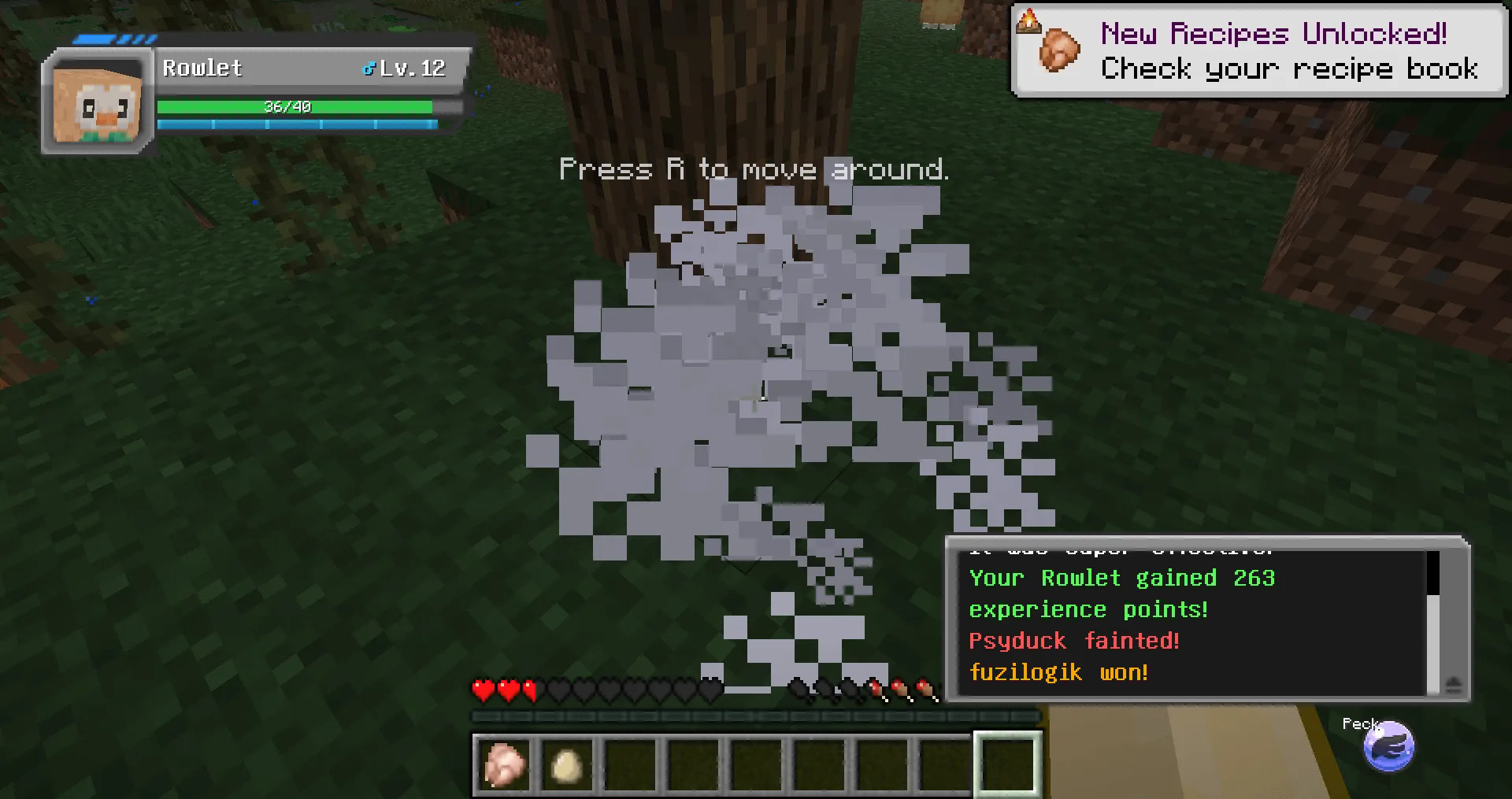 Cobblemon EXP Bar, Моды, Minecraft