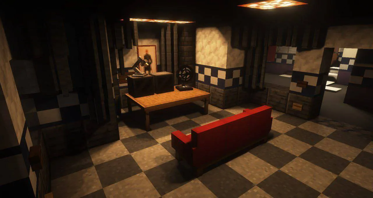 Mysterious Four Nights at Freddy's, Карты, Minecraft