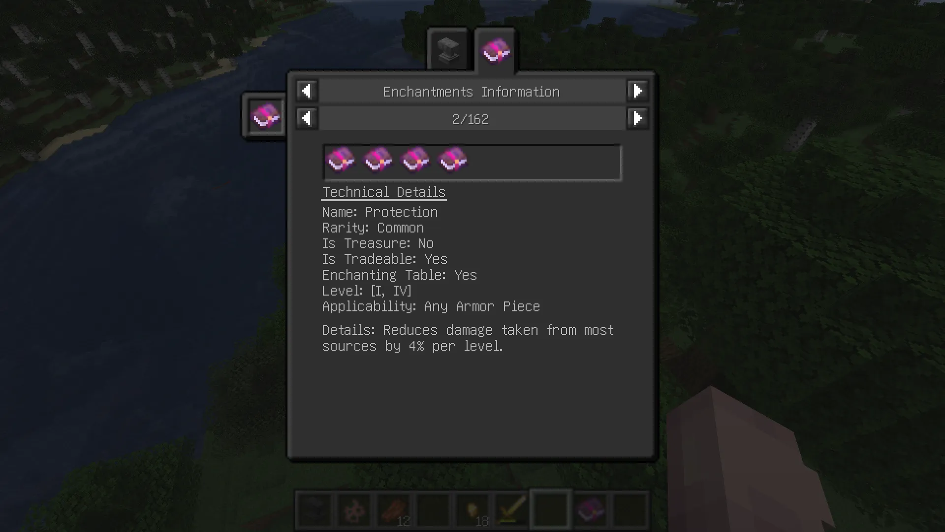REI Enchantment Info — скриншот 2 (Моды, Minecraft)