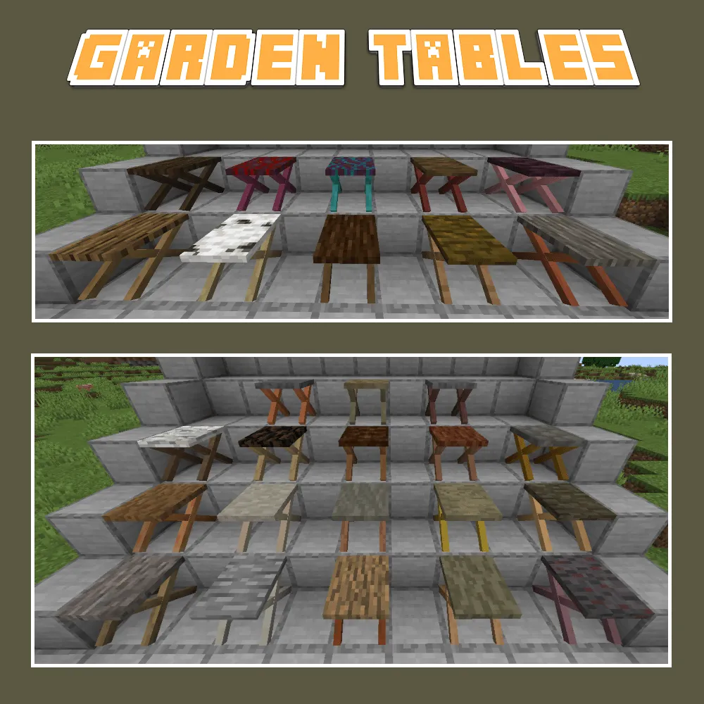 Aesthetic Tables, Моды, Minecraft
