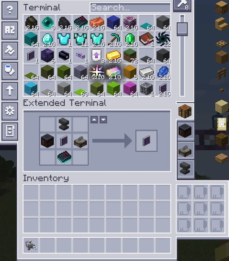 Extended Terminal, Моды, Minecraft