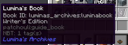 Luminas Archives, Моды, Minecraft