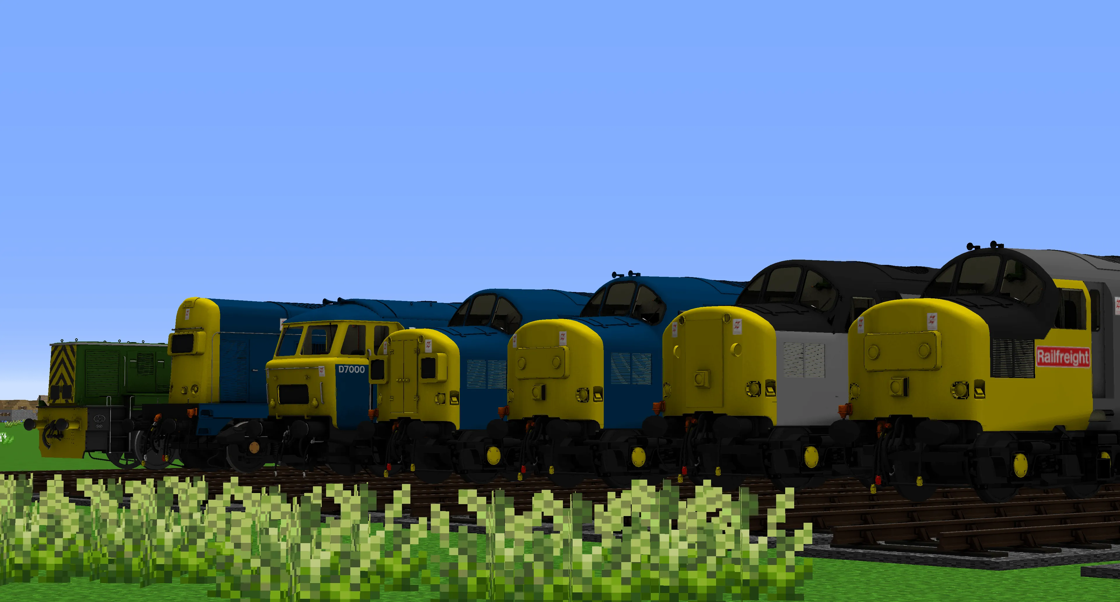 S&S British Diesel for Immersive Railroading, Текстуры, Minecraft