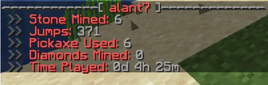 PlayerStatsChat — скриншот 1 (Плагины, Minecraft)