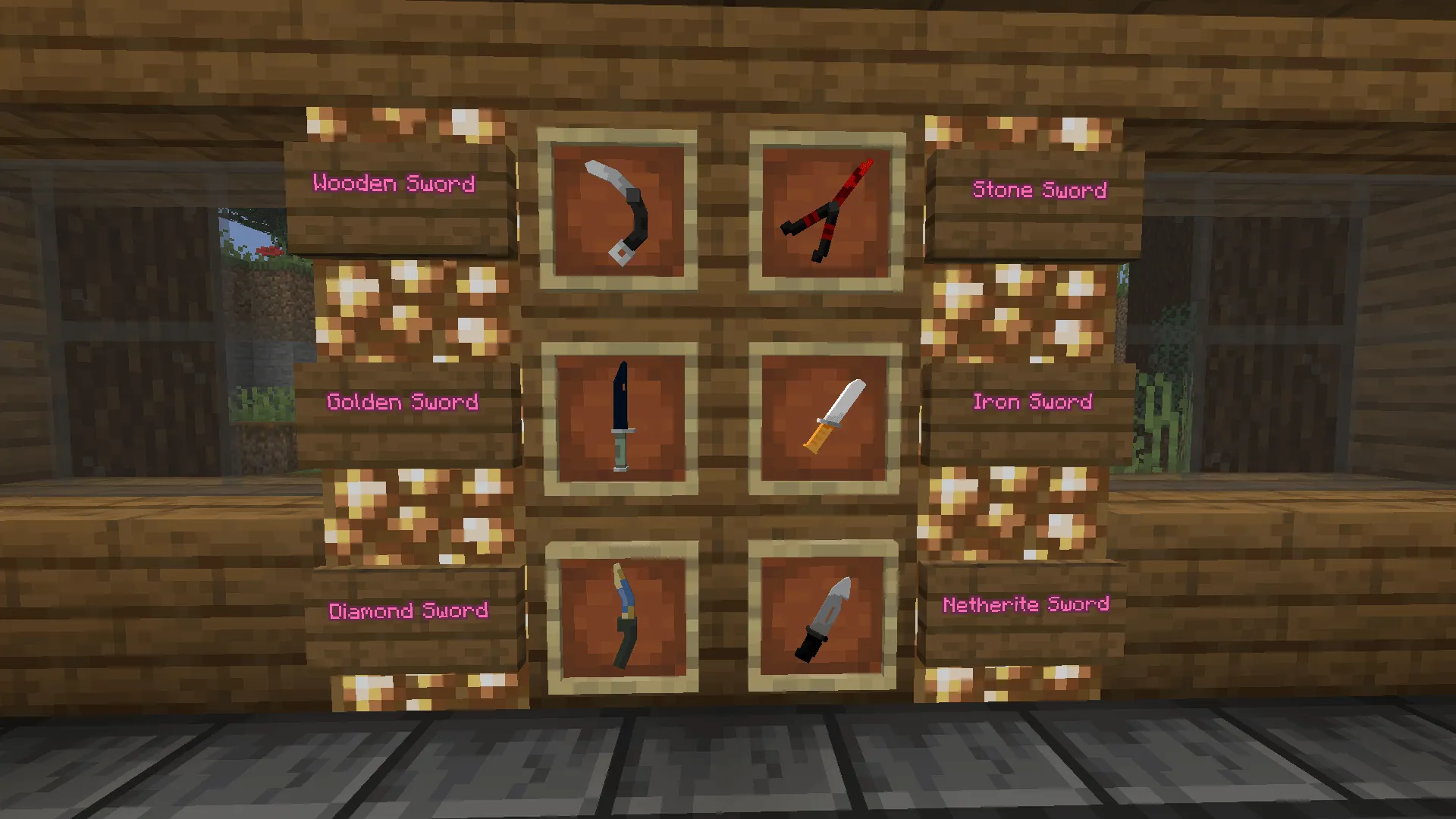 Knives instead of Swords, Текстуры, Minecraft