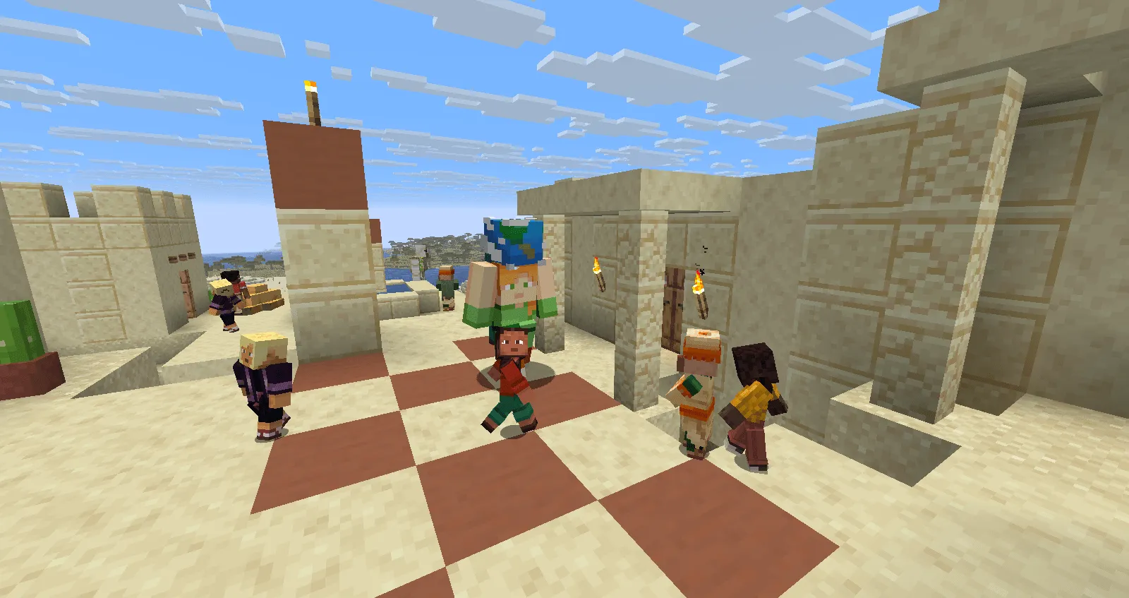 Alex And Steve Villagers, Текстуры, Minecraft