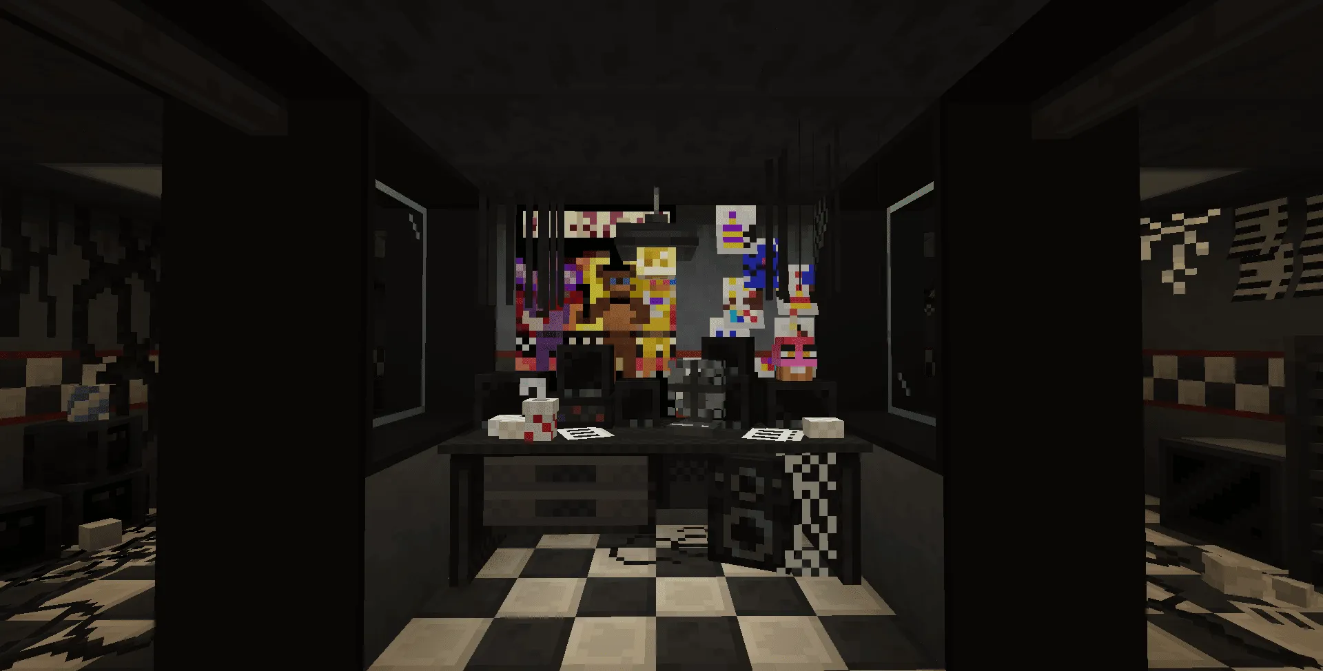 Fnaf 1 pizzeria world, Карты, Minecraft