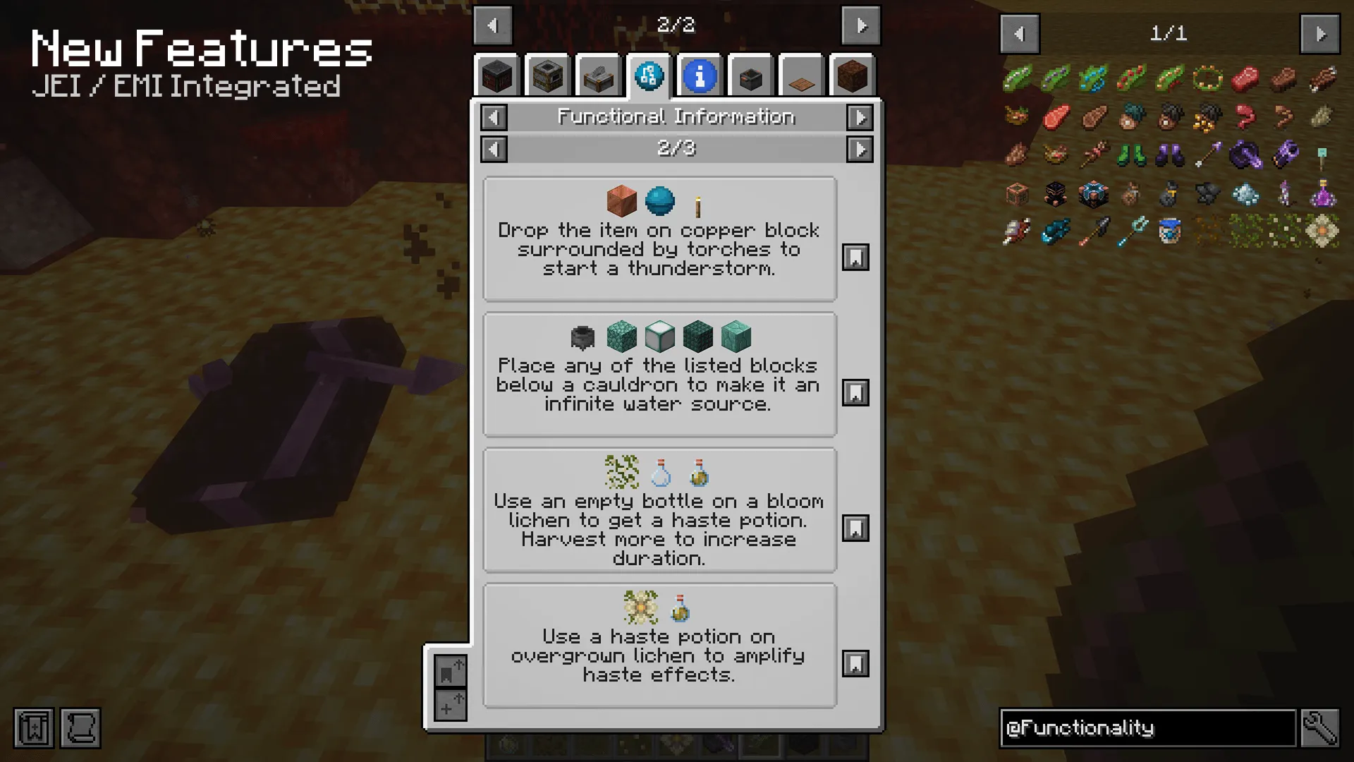 Functionality (Forge) — скриншот 2 (Моды, Minecraft)