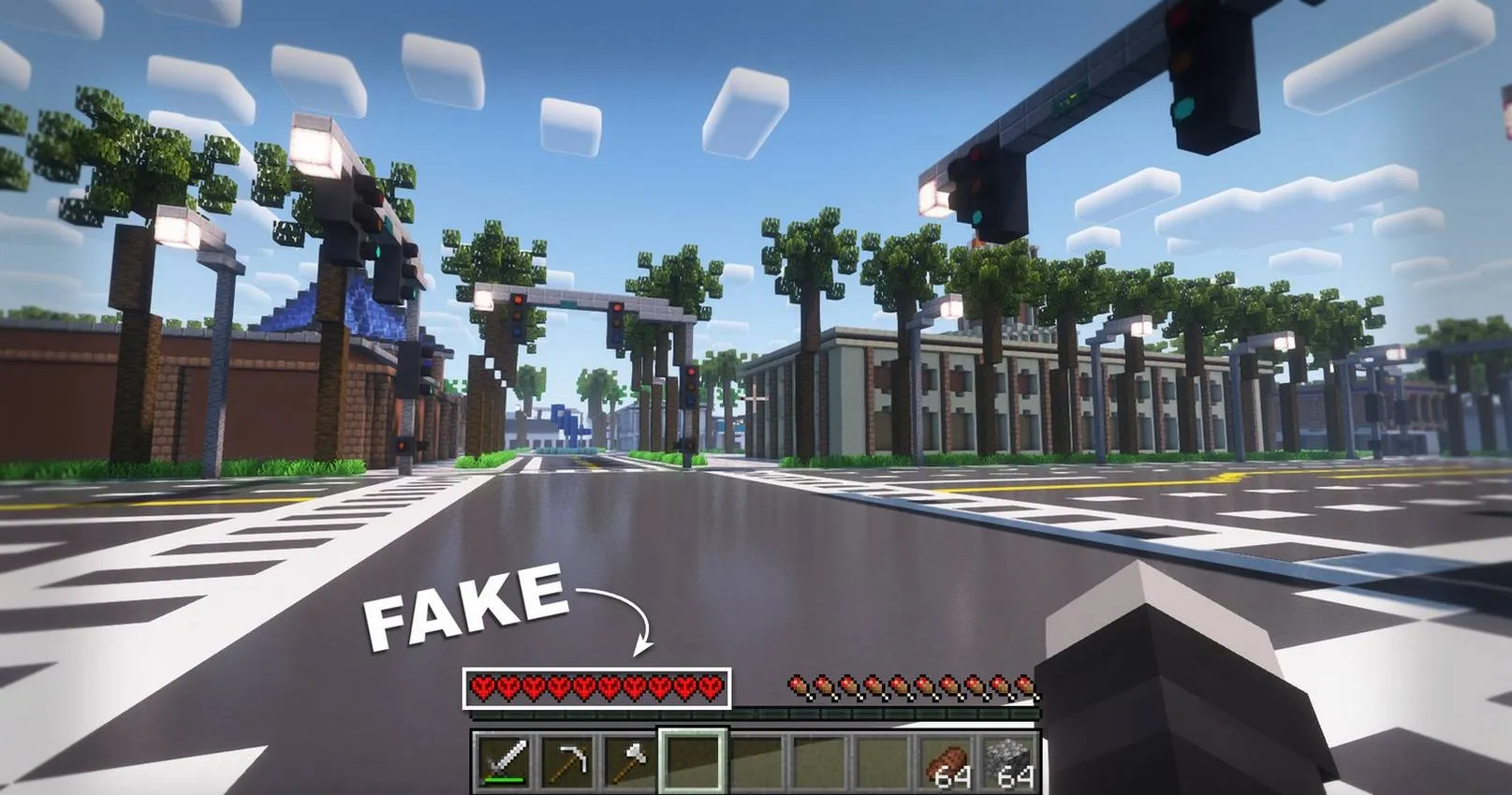 Fake Hardcore Hearts — скриншот 4 (Текстуры, Minecraft)