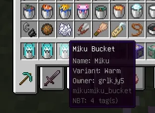 Miku, Моды, Minecraft
