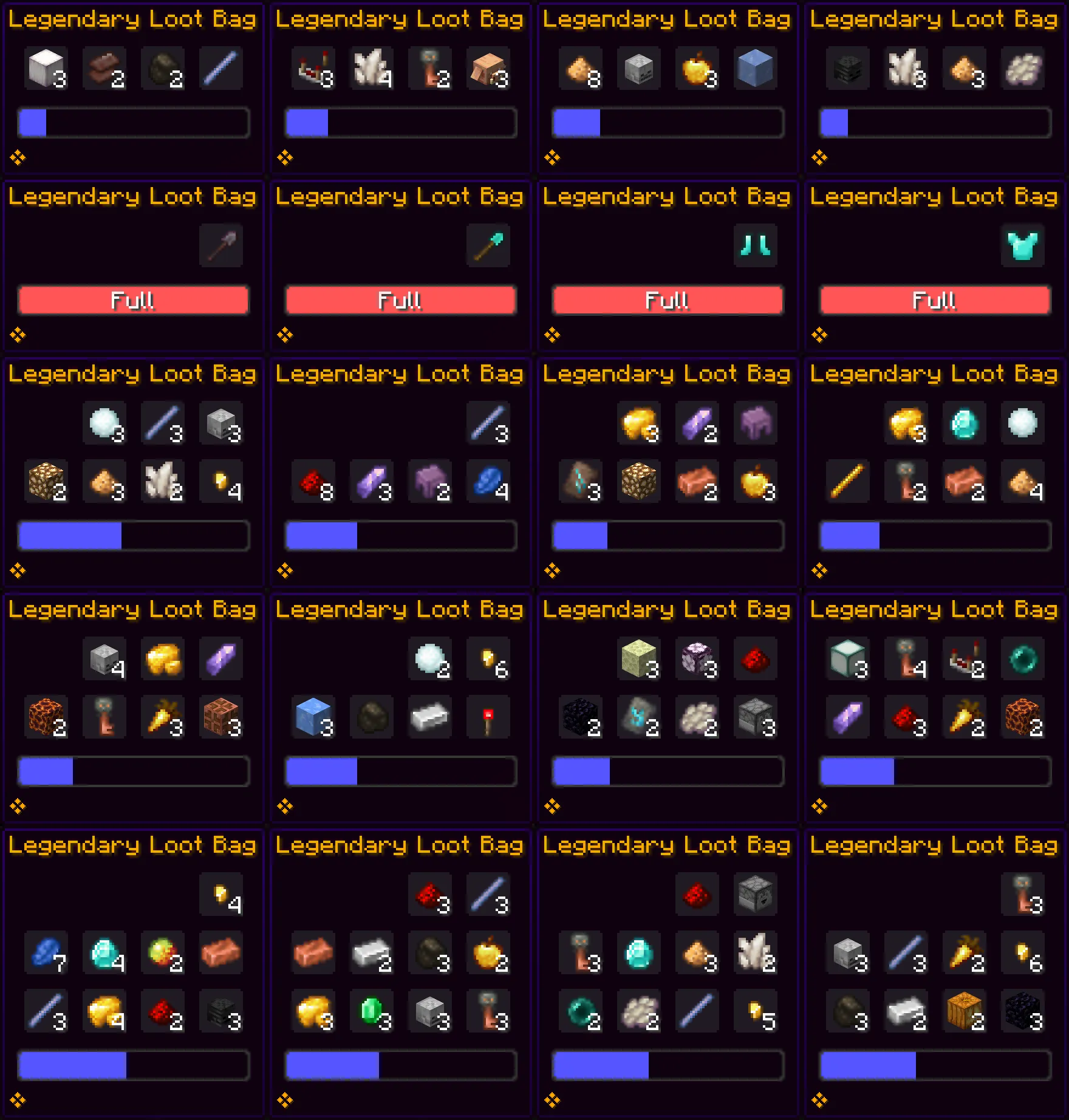 Vanilla Loot Bags — скриншот 1 (Дата-паки, Minecraft)