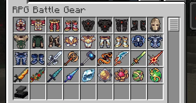 Battlegear [RPG], Моды, Minecraft