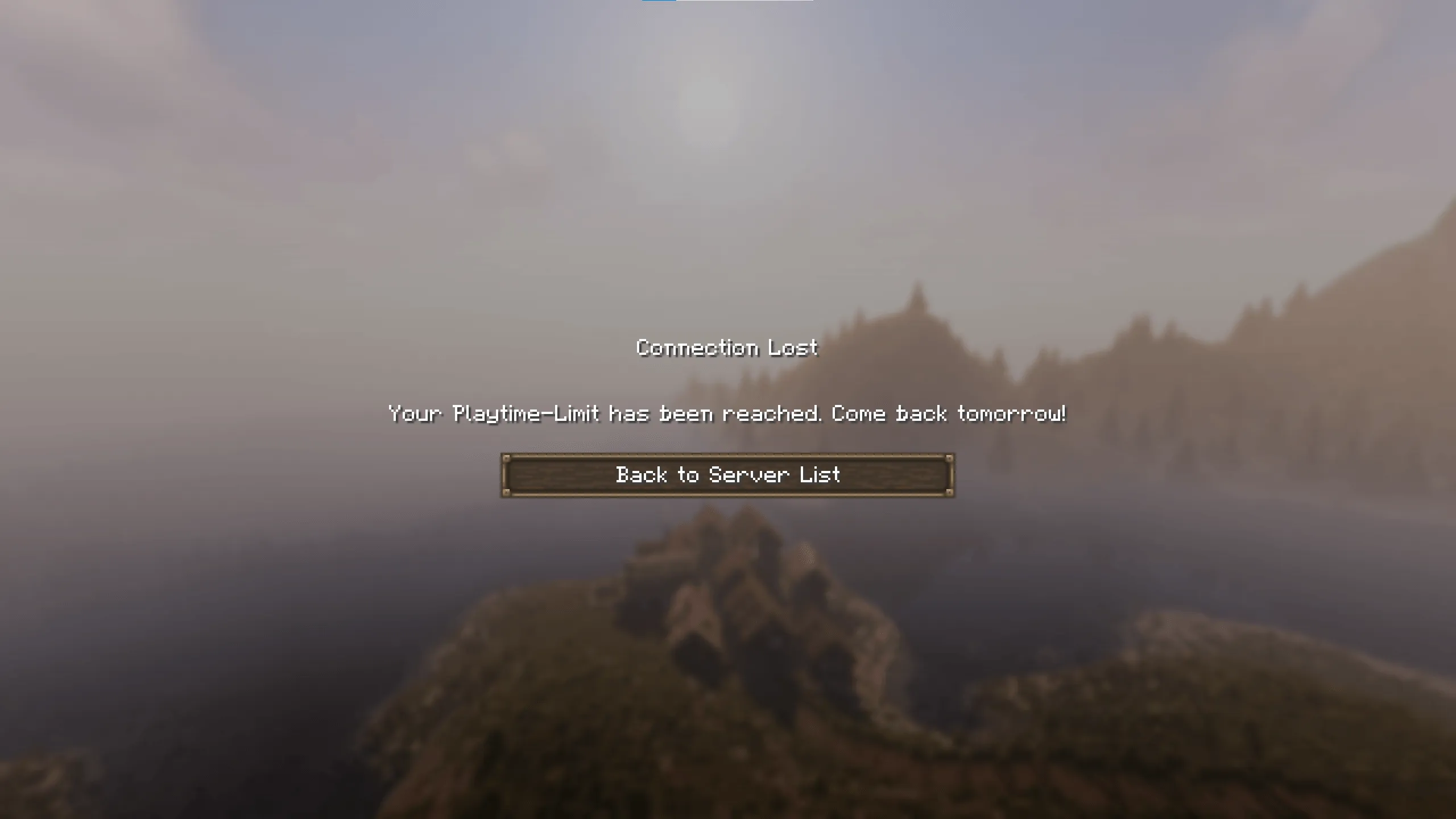 Custom Playtime Limiter — скриншот 1 (Моды, Minecraft)