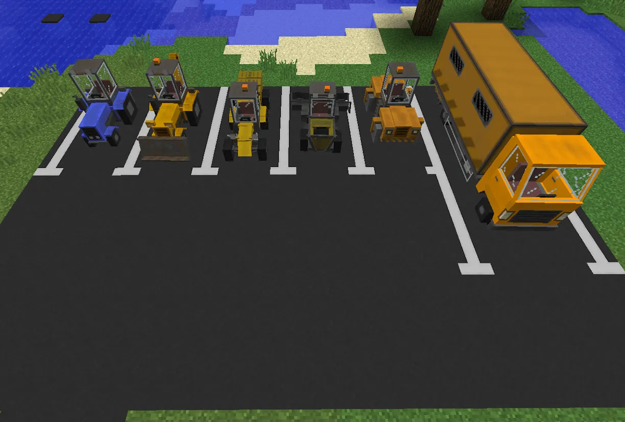 Vehicles and roads, Моды, Minecraft