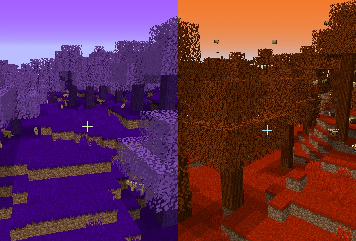 Purple and Orange Biomes — скриншот 17 (Моды, Minecraft)