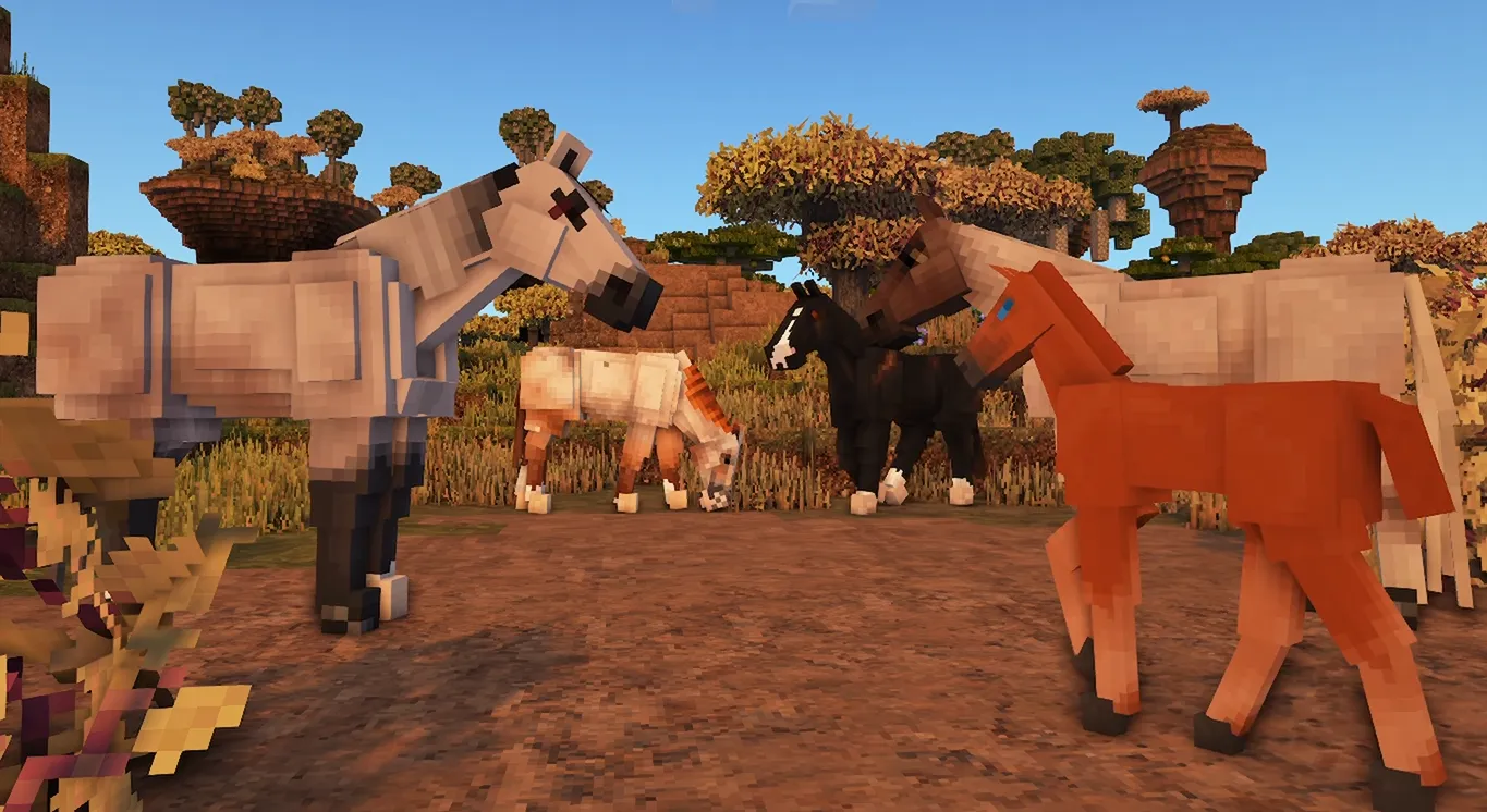 SWEM: Horse Animation Tweaks, Текстуры, Minecraft