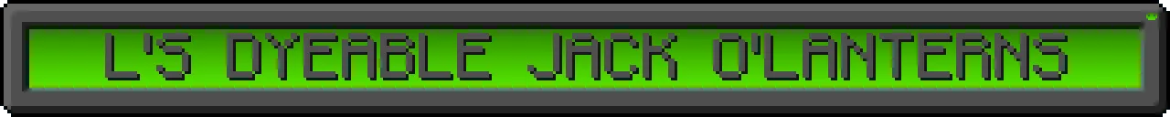 L's Dyeable Jack o'Lanterns, Моды, Minecraft