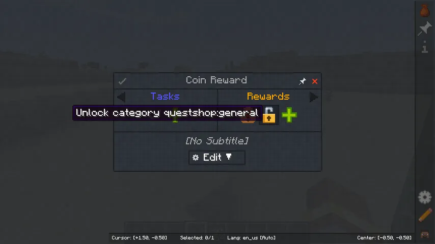 Quest Shop, Моды, Minecraft